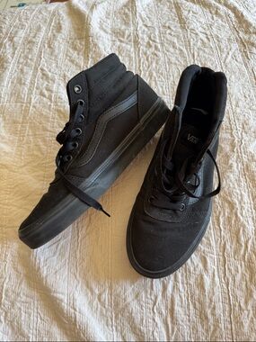 Vans Black High-Top Canvas Skate Sneakers women’s 8.5